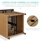 Best Choice Products Wicker Rattan Patio Side Table Outdoor Furniture for Garden, Pool, Deck w/ Umbrella Hole